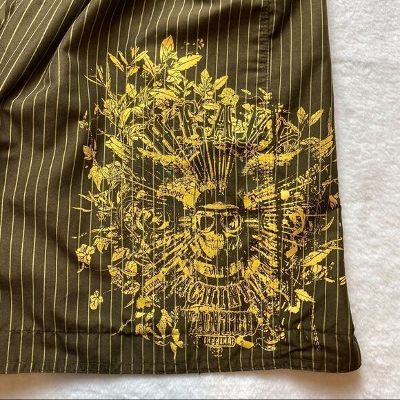 Pull & Bear XDYE Brown Striped Board Shorts Size Large - Picture 9 of 13